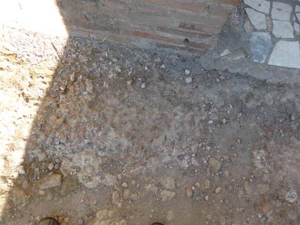 II.2 Herculaneum, September 2015. Flooring from north end of peristyle, near to doorway leading into entrance room.